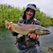 Chalk stream Brown trout May Rok
